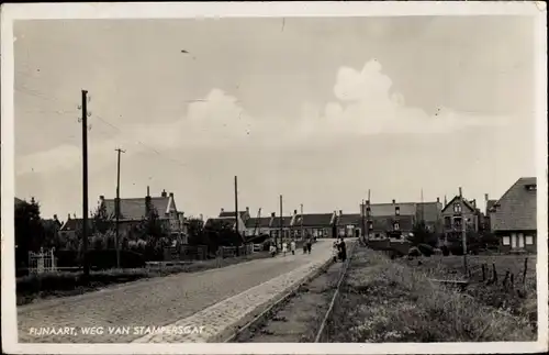 Ak Fijnaart Moerdijk Nordbrabant Niederlande, Weg van Stampersgat