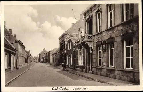 Ak Oud Gastel Nordbrabant Niederlande, Gemeentehuis