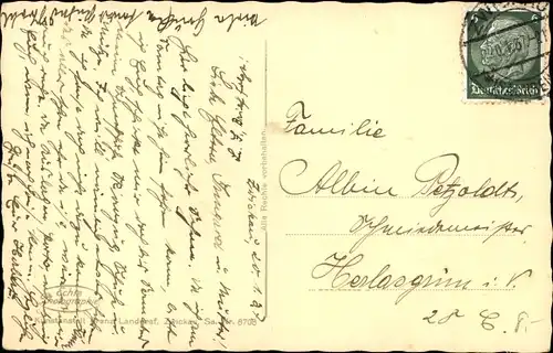 Ak Zwickau in Sachsen, Teilansicht vom Ort, Schornsteine