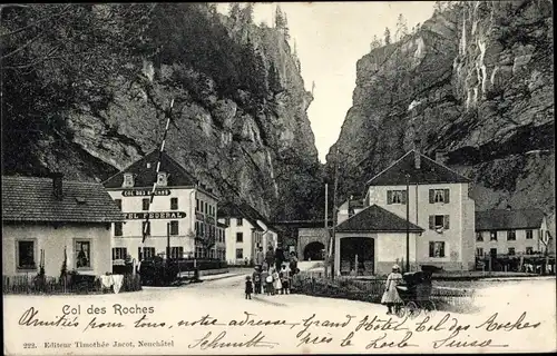 Ak Kanton Neuenburg Neuchatel, Le Col des Roches, Hotel Federal