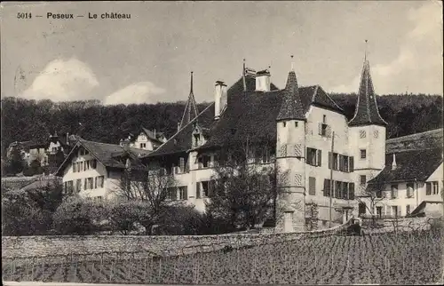 Ak Peseux Kanton Neuenburg Neuchâtel, Le Chateau