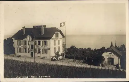 Ak Auvernier Kanton Neuenburg, Hotel Bellevue