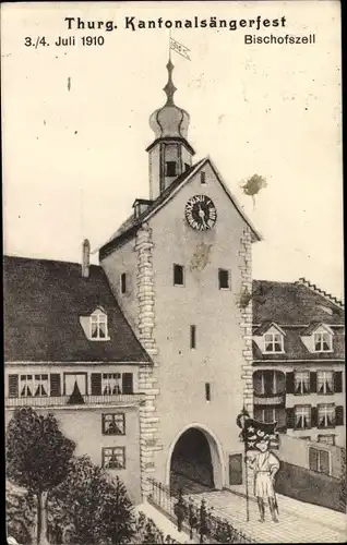 Ak Bischofszell Kanton Thurgau Schweiz, Kantonalsängerfest 1910