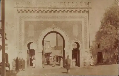 Foto Ak Fès Fez Marokko, Bab Boujloud, Tor