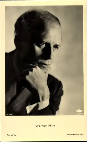 Ak Schauspieler Werner Hinz, Portrait