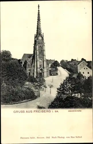 Ak Freiberg in Sachsen, Jakobikirche