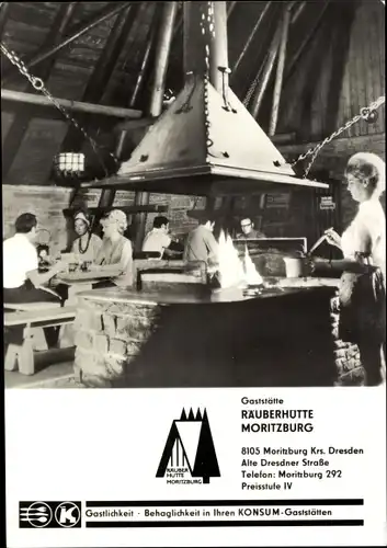 Ak Moritzburg in Sachsen, Gaststätte Räuberhütte