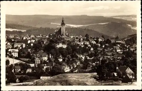 Ak Schneeberg im Erzgebirge, Panorama