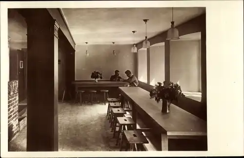 Ak Hohnstein in der Sächsischen Schweiz, Jugendburg, Saal Freital, Architekt Kurt Bäbig