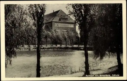 Ak Roitzsch Sandersdorf Brehna Sachsen Anhalt, Schule