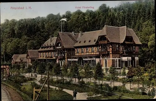 Ak Alexisbad Harzgerode am Harz, Hotel Försterling