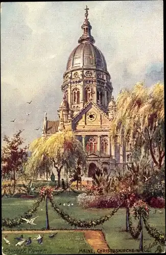 Künstler Ak Charles Flower, Mainz, Christuskirche, Tuck 187 B