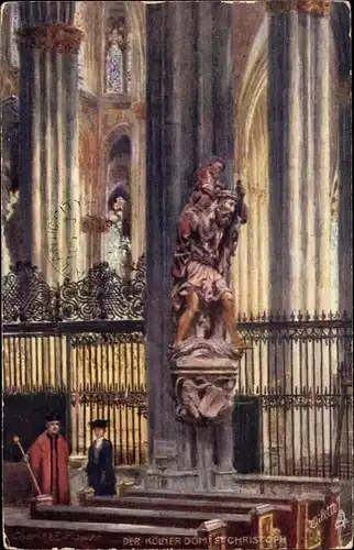 Künstler Ak Flower, Charles, Der Kölner Dom, St. Christoph