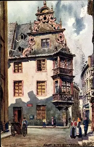 Künstler Ak Flower, Charles, Mainz am Rhein, Altes Gymnasium, Tuck 187 B