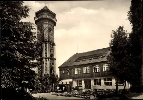 Ak Scheibenberg im Erzgebirge, Berghaus, Turm