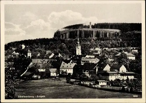 Ak Scheibenberg im Erzgebirge, Panorama