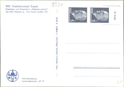 Ak Deutscheinsiedel Deutschneudorf im Erzgebirge, Gaststätte und Ferienheim Völkerfreundschaft