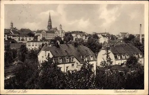 Ak Löbau in Sachsen, Gesamtansicht