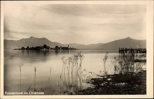 Ak Fraueninsel Chiemsee Oberbayern, Panorama