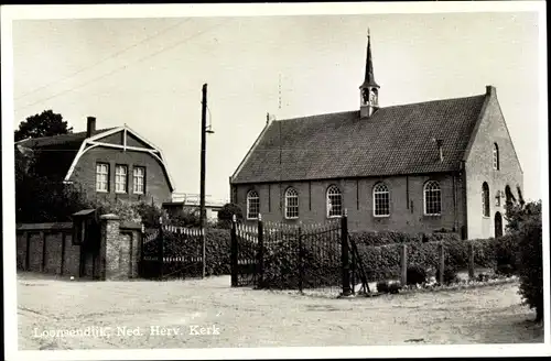 Ak Loon op Zand Nordbrabant, Loonsendijk Ned. Herv. Kerk