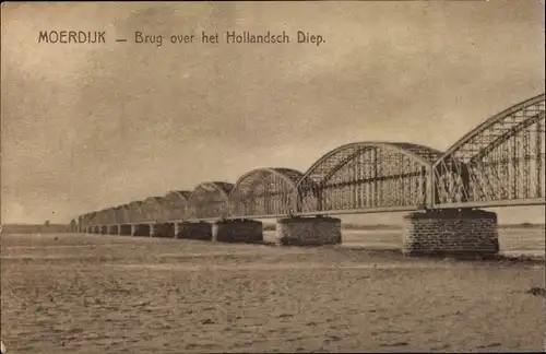 Ak Moerdijk Nordbrabant Niederlande, Brug over het Hollandsch Diep