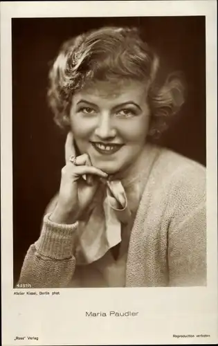 Ak Schauspielerin Maria Paudler, Portrait, Ross Verlag 4357/1