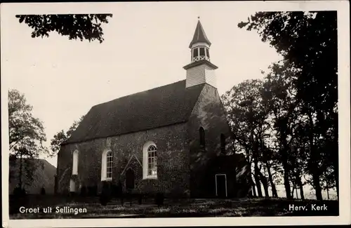 Ak Sellingen Groningen Niederlande, Herv Kerk