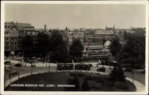 Ak Amsterdam Nordholland Niederlande, Leidsche Boschje met Lido