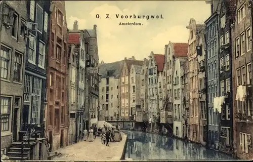 Ak Amsterdam Nordholland Niederlande, O. Z. Voorburgwal