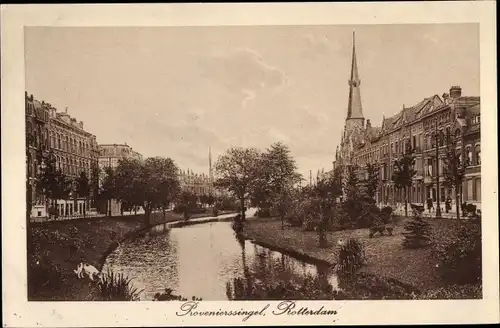 Ak Rotterdam Südholland Niederlande, Rovenierssingel