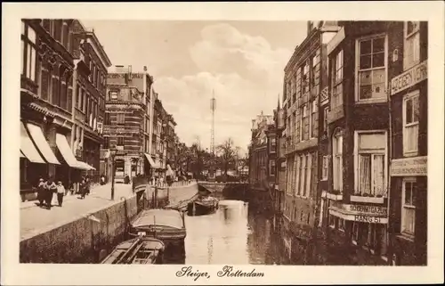 Ak Rotterdam Südholland Niederlande, Steiger