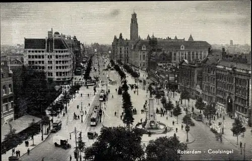 Ak Rotterdam Südholland Niederlande, Coolsingel