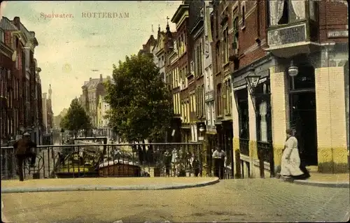 Ak Rotterdam Südholland Niederlande, Spuiwater