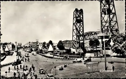 Ak Rotterdam Südholland Niederlande, Kreuzung, Hebebrücke