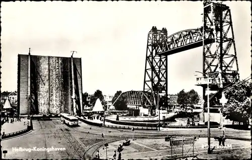 Ak Rotterdam Südholland Niederlande, Hefbrug Koningshaven