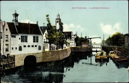 Ak Rotterdam Südholland Niederlande, Albrechtskolk