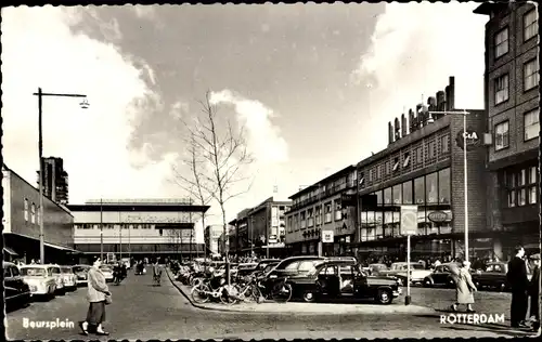 Ak Rotterdam Südholland Niederlande, Beursplein
