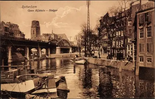 Ak Rotterdam Südholland Niederlande, Open Rijstuin, Steiger