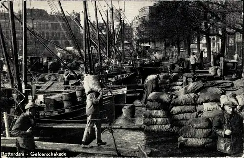 Ak Rotterdam Südholland Niederlande, Gelderschekade