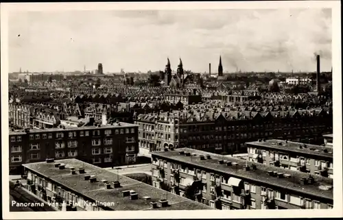 Ak Kralingen Rotterdam Südholland Niederlande, Panorama vanaf Flat