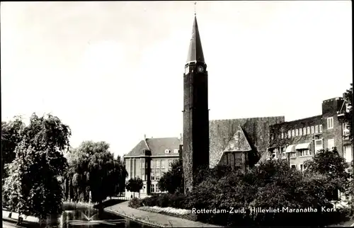 Ak Rotterdam Südholland Niederlande, Hillevliet, Maranatha Kerk