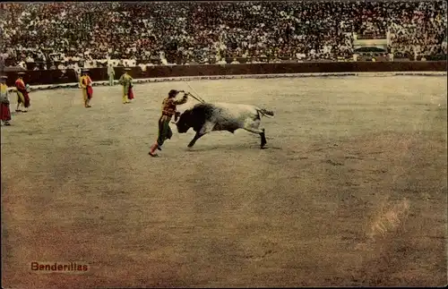 Ak Stierkampf, Corrida de Toros, Banderillas