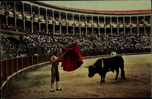 Ak Stierkampf, Corrida de Toros, Pase de Muleta