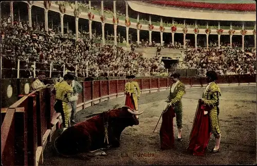 Ak Stierkampf, Corrida de Toros, La Puntilla
