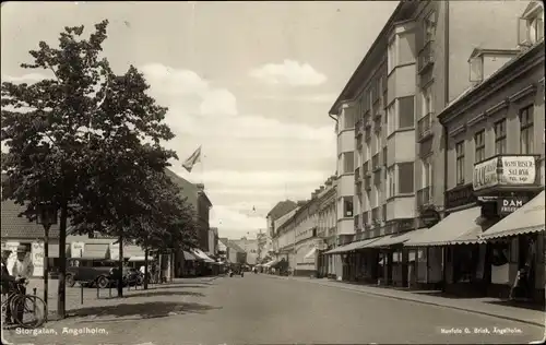 Ak Ängelholm Schweden, Storgatan