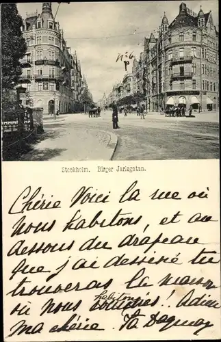 Ak Stockholm Schweden, Birger Jarlsgatan