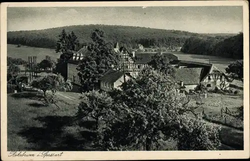 Ak Rohrbrunn Weibersbrunn im Spessart, Gasthaus zum Hochspessart