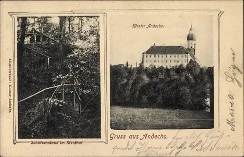 Ak Andechs am Ammersee, Kloster Andechs, Schützenstand