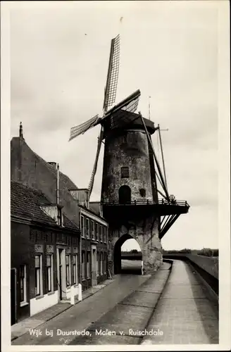 Ak Wijk bij Duurstede Utrecht, Molen v. Ruischdale