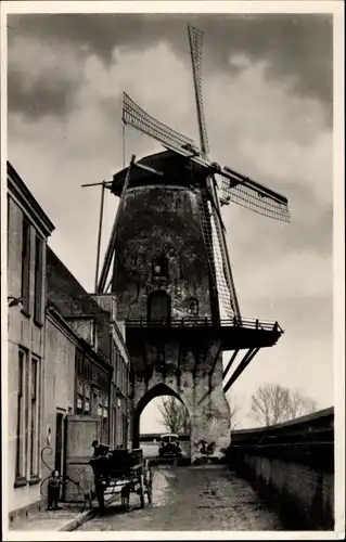 Ak Wijk bij Duurstede Utrecht, Hollands Molenlandschap, Niederländische Windmühle